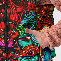 Детский жилет Мексиканский стиль психоделика, цвет: 3D-светло-серый — фото 2