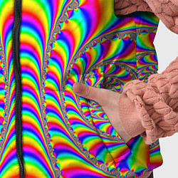 Детский жилет Оптические иллюзии волны неон, цвет: 3D-красный — фото 2