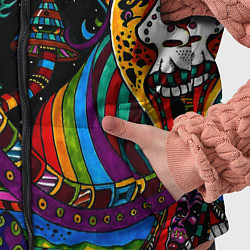 Детский жилет Оптический узор девушка, цвет: 3D-красный — фото 2