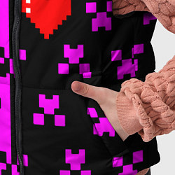 Детский жилет Minecraft love game, цвет: 3D-красный — фото 2