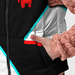 Детский жилет Among us geometry steel glitch, цвет: 3D-светло-серый — фото 2