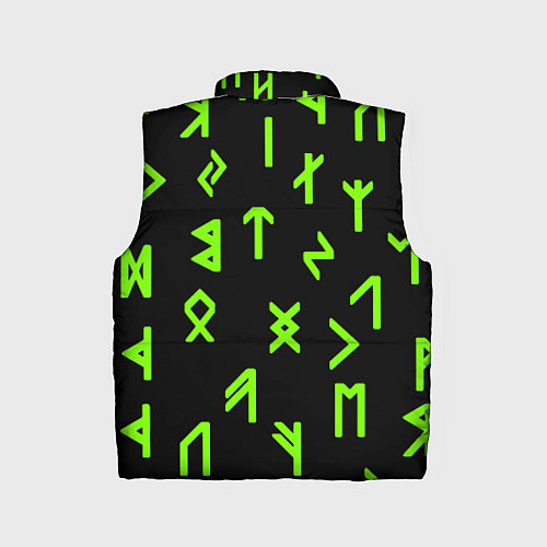 Детский жилет Славянская символика кислота / 3D-Черный – фото 2
