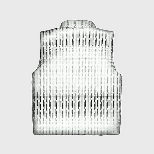 Детский жилет Чёрные точки на белом фоне / 3D-Черный – фото 2