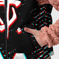 Детский жилет Doom hexagon glitch color, цвет: 3D-светло-серый — фото 2