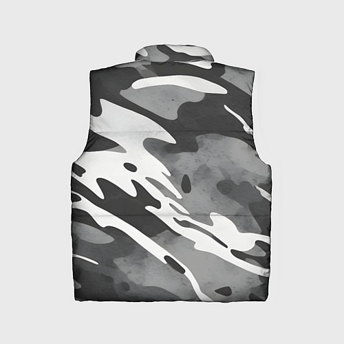 Детский жилет Черно белый камуфляж / 3D-Черный – фото 2