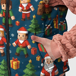 Детский жилет Mintrcraft pattern новый год, цвет: 3D-светло-серый — фото 2
