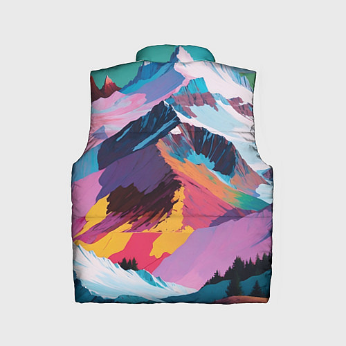 Детский жилет Горы краски / 3D-Черный – фото 2