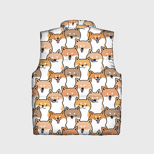 Детский жилет Узор сиба ину / 3D-Черный – фото 2