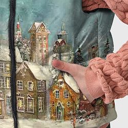 Детский жилет Новогодний вечер в городе, цвет: 3D-красный — фото 2
