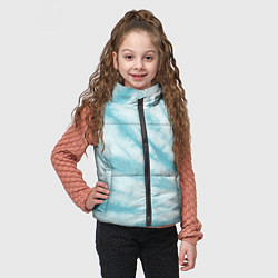 Детский жилет Голубой тай дай, цвет: 3D-черный — фото 2