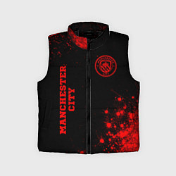 Детский жилет Manchester City - red gradient вертикально