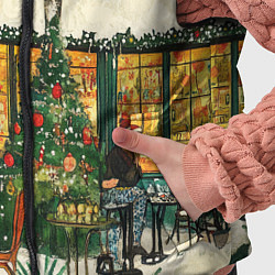 Детский жилет Новогодние посиделки, цвет: 3D-черный — фото 2