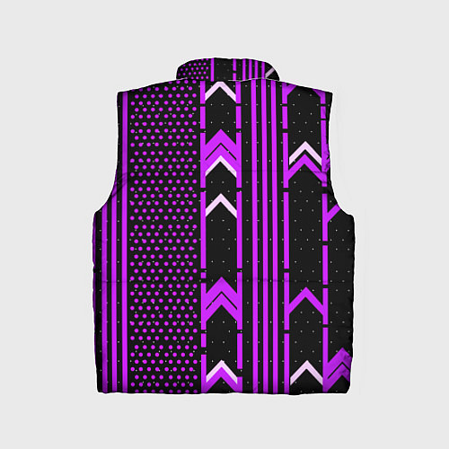 Детский жилет Фиолетовые обои на чёрном фоне / 3D-Черный – фото 2
