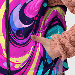 Детский жилет Сине-розовый узор, цвет: 3D-красный — фото 2