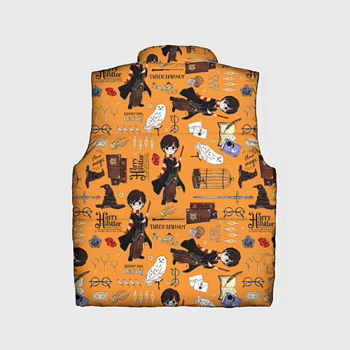 Детский жилет Гарри Поттер паттерн / 3D-Черный – фото 2