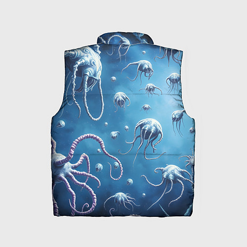 Детский жилет Мир фантастических осьминогов / 3D-Светло-серый – фото 2