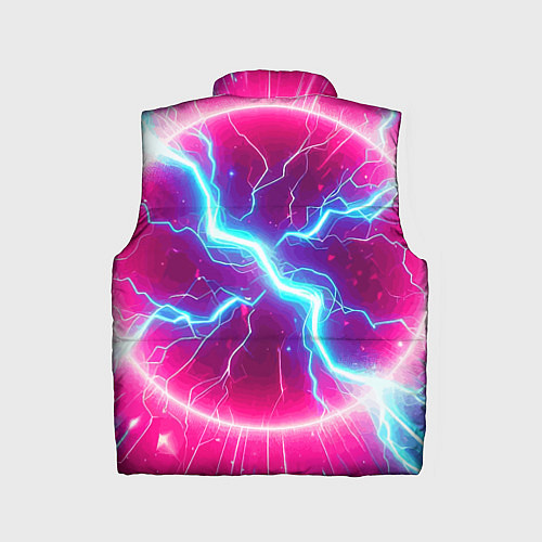 Детский жилет Cyber tyrannosaurus is a cool skateboarder / 3D-Черный – фото 2