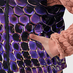 Детский жилет Фиолетовая кожа змеи, цвет: 3D-черный — фото 2
