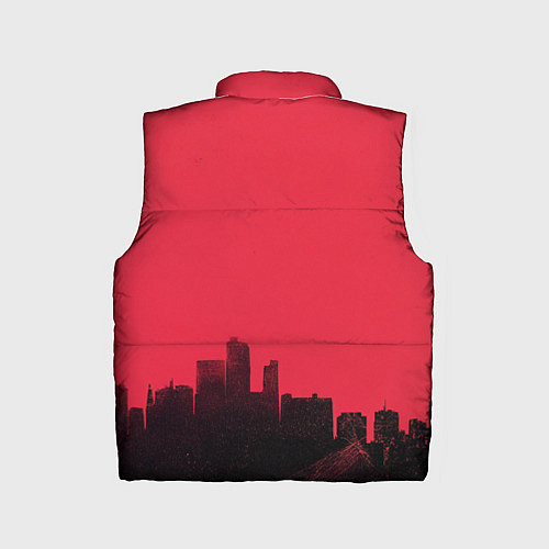 Детский жилет Godzilla destroys the city / 3D-Черный – фото 2