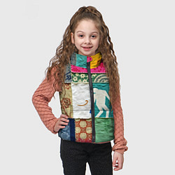 Детский жилет Пэчворк с человечком, цвет: 3D-черный — фото 2