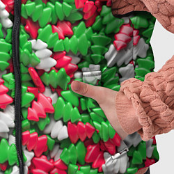 Детский жилет Новогодние елочки, цвет: 3D-светло-серый — фото 2