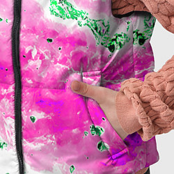 Детский жилет Розово-зелёная абстракция, цвет: 3D-красный — фото 2