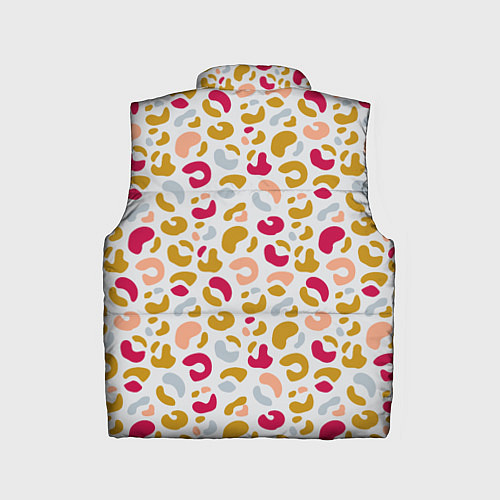 Детский жилет Разноцветный леопардовый узор / 3D-Черный – фото 2