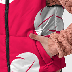 Детский жилет Тестура платья Лило с листьями, цвет: 3D-красный — фото 2