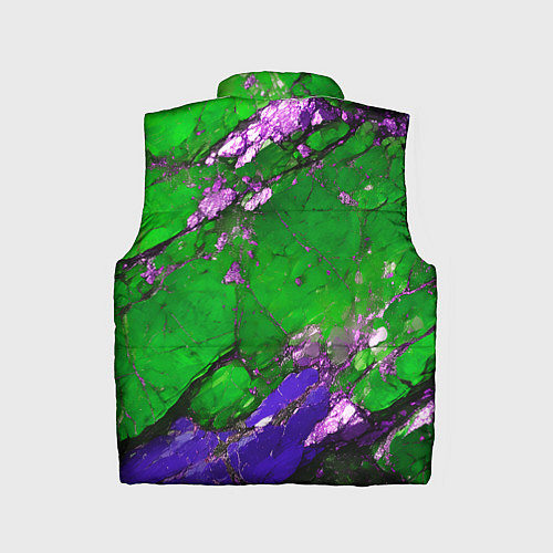 Детский жилет A purple mineral in a green stone / 3D-Светло-серый – фото 2