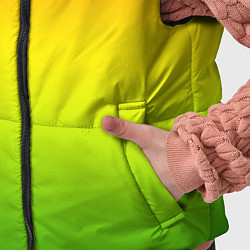 Детский жилет Градиент сочный красно-жёлто-зелёный, цвет: 3D-светло-серый — фото 2