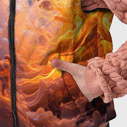 Детский жилет Брызги воды и огня, цвет: 3D-красный — фото 2