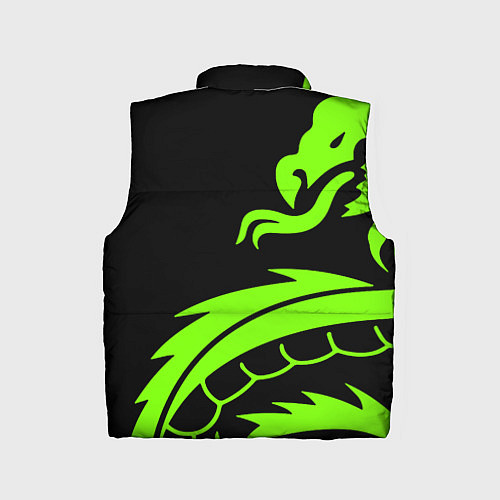 Детский жилет Квейк кислотный дракон лого / 3D-Светло-серый – фото 2