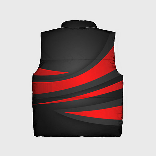 Детский жилет Mitsubishi - красная волна / 3D-Красный – фото 2