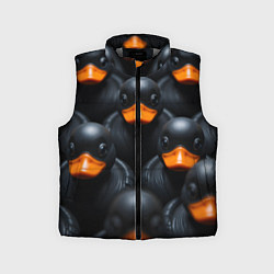 Детский жилет Черные уточки