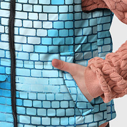 Детский жилет Синие кирпичики, цвет: 3D-красный — фото 2