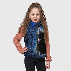 Детский жилет Психоделика абстракця, цвет: 3D-черный — фото 2