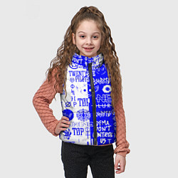 Детский жилет Twenty one pilots лого, цвет: 3D-красный — фото 2