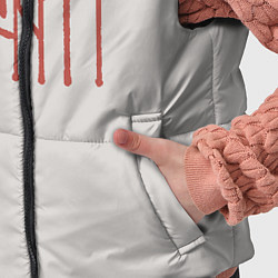 Детский жилет Таня - красная надпись вязью, цвет: 3D-черный — фото 2