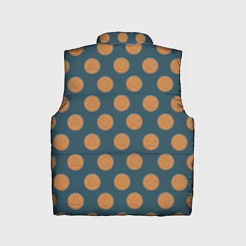 Детский жилет Игра в кальмара печенье / 3D-Светло-серый – фото 2