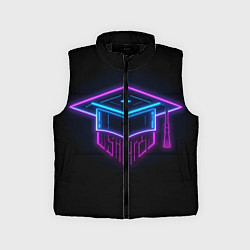 Детский жилет Неоновый магистр, цвет: 3D-черный