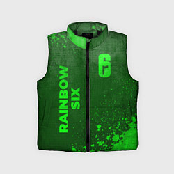 Детский жилет Rainbow Six - green gradient вертикально