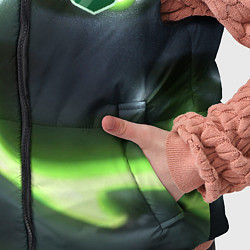 Детский жилет Зеленый неоновый камуфляж, цвет: 3D-черный — фото 2