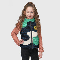 Детский жилет Текстурный милитари камуфляж, цвет: 3D-светло-серый — фото 2