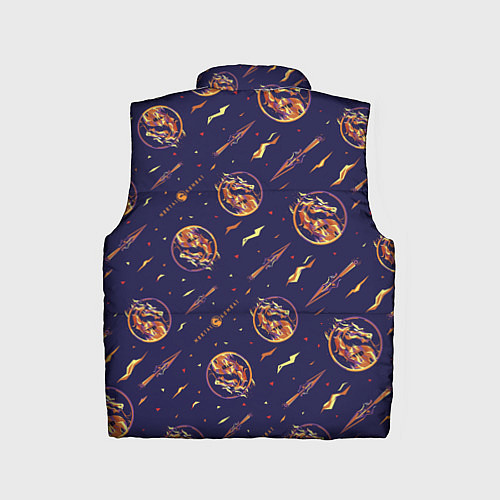 Детский жилет Mortal Kombat logo pattern / 3D-Черный – фото 2