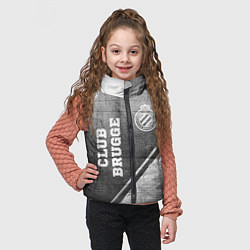 Детский жилет Club Brugge - grey gradient вертикально, цвет: 3D-черный — фото 2