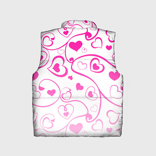 Детский жилет Узорные сердца / 3D-Красный – фото 2