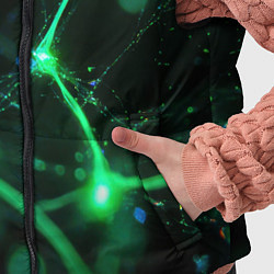 Детский жилет Зеленый нейроны, цвет: 3D-красный — фото 2