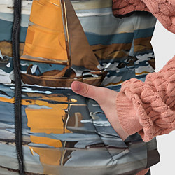 Детский жилет Живопись с парусниками, цвет: 3D-светло-серый — фото 2