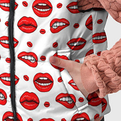 Детский жилет Губной паттерн, цвет: 3D-светло-серый — фото 2