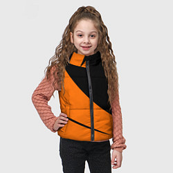 Детский жилет Чёрно-оранжевый двуцветный, цвет: 3D-черный — фото 2